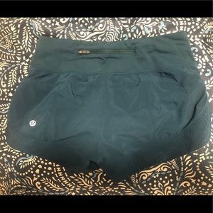 Green Lululemon Shorts size 4